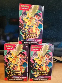 Pokemon TCG Ascended Heroes Booster Bundles. Lot Of 3 - Image 1