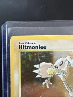 Pokemon Fossil Hitmonlee 7/62 Holo LP Lightly Played - Image 2