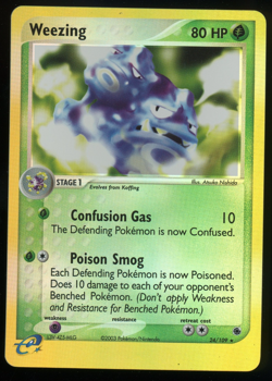 Pokemon 2003 Ex Ruby & Sapphire - Weezing - Reverse Holo - 24 - Image 1