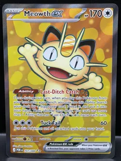 Meowth ex 107/088 Full Art Ultra Rare Pokemon Perfect Order NM - Image 1