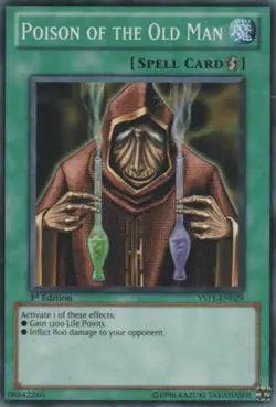 Poison of the Old Man - YS11-EN029 - Common - 1st Edition - Lightly Played - Daw - Image 1