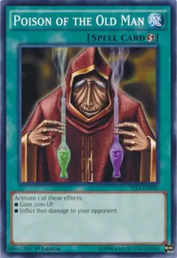 Poison of the Old Man - YS14-EN030 - Common - 1st Edition - Lightly Played - Sup - Image 1