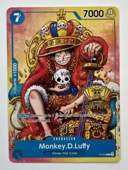 Monkey.D.Luffy (2nd Anniversary Stamped Promo) P-043 - One Piece TCG English NM - Image 2