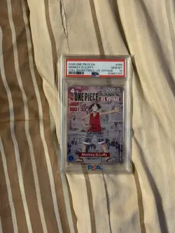 2026 ONE PIECE PROMOS COLLEGE BASKETBALL : US VOYAGE MONKEY D. LUFFY PSA 10 - Image 1