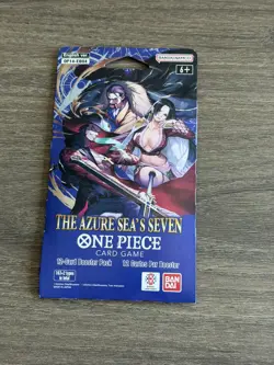 One Piece OP14 Sleeved Booster Pack The Azure Seas Seven English Sea’s OP-14 - Image 1