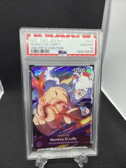 One Piece Monkey D. Luffy CS 2024 Participation Emotion PROMO P-041 PSA 10 - Image 1