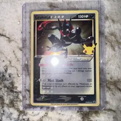 Pokemon Greninja Gold Star Holo Card SWSH144 Celebrations Promo - Image 1