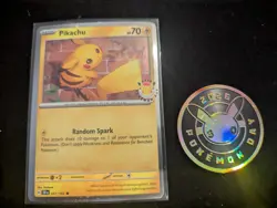 Pikachu (Pokemon Day 2026) 051/162 Cards COSMO HOLO & 2026 30 YEAR ANIV COIN - Image 1