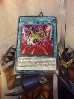 Yu-Gi-Oh Card - BLVO-EN062 - SEVEN CITIES OF THE GOLDEN LAND (ultra rare) NM/M - Image 1