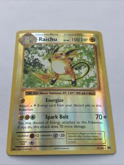 Pokemon Card Raichu Evolutions Reverse Holo Rare 36/108 Near Mint - Image 1