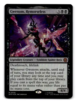 Gwenom Remorseless 0056 SPM FOIL Spider Man MTG Magic The Gathering Card NM - Image 1