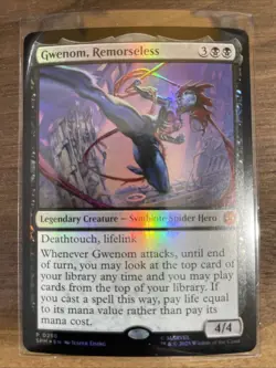 Magic The Gathering Gwenom, Remorseless 0286 Foil Promo Card - Image 1