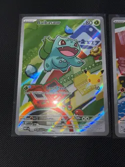 MINT Pokemon TCG First Partner Illustration Series 1 KANTO Gen 1 Starters Cards - Image 2