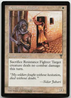 MTG Resistance Fighter C Visions LP - Image 1