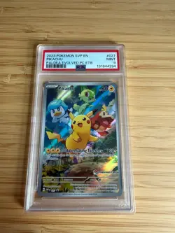 PSA 9 Pikachu 027 - Pokemon Center ETB Promo Pokemon Card - Pokemon TCG - Image 1