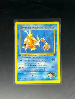 Giovannis Magikarp 73/132 1st Edition Common Pokemon Card LP - Image 1