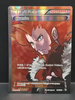 Pokemon TCG Lysandre Flashfire Holo Full Art Ultra Rare Card 104/106 - Image 1