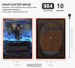 MTG: Final Fantasy - Snapcaster Mage (Chocobo Track Foil) TAG 10 - Card Rank #1 - Image 3
