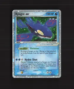 Kyogre ex 95/100 EX Crystal Guardians Ultra Rare Holo Pokemon Card DMG - Image 1