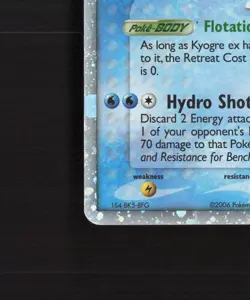 Kyogre ex 95/100 EX Crystal Guardians Ultra Rare Holo Pokemon Card DMG - Image 5