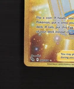 Egg Incubator 087/078 Pokemon GO Gold Secret Rare Holo Pokemon Card NM - Image 5
