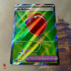 Air Balloon 166/132 Mega Evolution Full Art Ultra Rare Holo Pokemon Card NM - Image 4