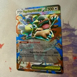 Mega Kangaskhan ex 104/132 Mega Evolution Ultra Rare Holo Pokemon Card NM - Image 2