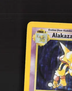 Alakazam 1/102 Base Set Unlimited Holo Rare Pokemon Card MP - Image 3