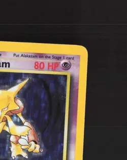 Alakazam 1/102 Base Set Unlimited Holo Rare Pokemon Card MP - Image 4