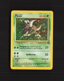 Pinsir 9/64 Jungle Unlimited Holo Rare Pokemon Card LP - Image 1