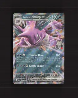 Team Rocket's Nidoking ex 119/182 Destined Rivals Ultra Rare Pokemon Card NM - Image 1