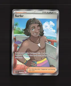 Surfer 235/191 Surging Sparks Full Art Ultra Rare Holo Pokemon Card NM - Image 1
