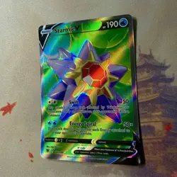Starmie V 166/189 Astral Radiance Full Art Ultra Rare Holo Pokemon Card NM - Image 2