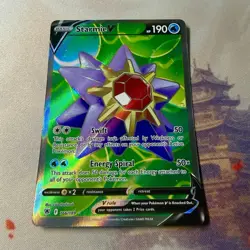 Starmie V 166/189 Astral Radiance Full Art Ultra Rare Holo Pokemon Card NM - Image 4