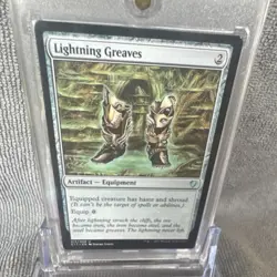 Magic: The Gathering Lightning Greaves Artifact Equipment Card English Cost 2 - Image 1