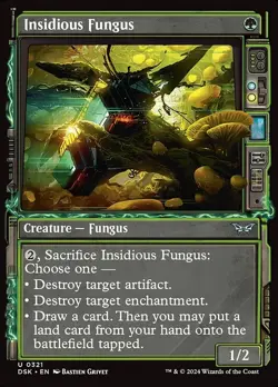 Insidious Fungus Foil Duskmourn: House of Horror 321 NM MTG - Image 1