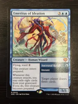 Emeritus Ideation / Ancestral Recall SOS Secrets of Strixhaven MTG 45 NM - Image 1