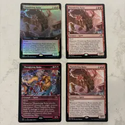 Magic the Gathering MTG Thundering Raiju Play Set Of 4 - Image 1