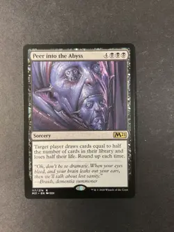 Peer into the Abyss - Core Set 2021 - M21 - Magic the Gathering - MTG - Image 1