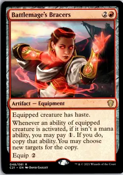 Battlemage's Bracers 48 R Commander 2021 Magic: The Gathering NM/M - Image 1
