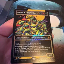 MTG: Heroes in a Half Shell #0096 (Borderless) (Pixel Surge Foil) (8 Bit) TMNT - Image 4