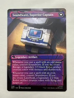 Soundwave, Sonic Spy x1 MTG Universes Beyond: Transformers Shattered Glass 1x - Image 2