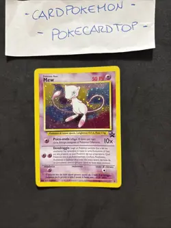 Pokemon Card Mew 9-promo-ita-Black Star Wizard-Holo-swirl-Nm/mint! - Image 1