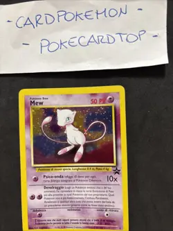 Pokemon Card Mew 9-promo-ita-Black Star Wizard-Holo-swirl-Nm/mint! - Image 2