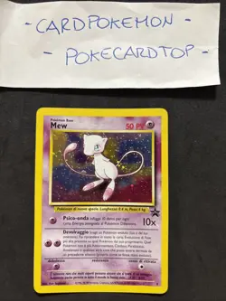 Pokemon Card Mew 9-promo-ita-Black Star Wizard-Holo-swirl-Nm/mint! - Image 4