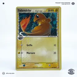 SALAMECHE 49/100 Gardiens de Cristal Bloc EX VF FR Carte Pokemon - Image 2