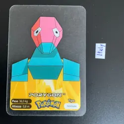 Pokemon Karte Nintendo Lamincards Edibas 2006 Italy #137 Porygon - Image 1