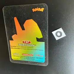 Pokemon Karte Nintendo Lamincards Edibas 2005 #137 Porygon - Image 3