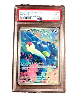 Wiglett Illustration Rare #206 - PSA MINT 9 - 2023 Scarlet & Violet - Pokemon - Image 1