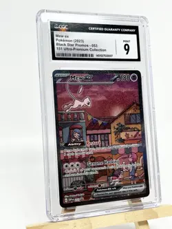 Pokemon 151 MEW ex Special Illustration Rare Black Star Promo 053 CGC 9 Mint💥 - Image 3